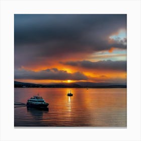 Sunset In Scotland 6 Canvas Print