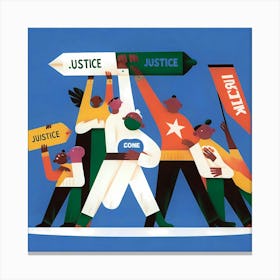 Justice And Equality Canvas Print