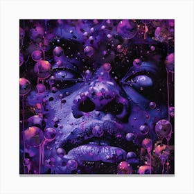 Purple Bubbles Canvas Print