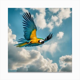 Parrot In Flight 3 Canvas Print