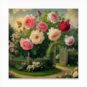 A Stunning Vintage Inspired Illustration Of A Lush 6qvlc1dnsfc8ot0n46qzka Cifwnkbttzqtwkxe7filfa Canvas Print