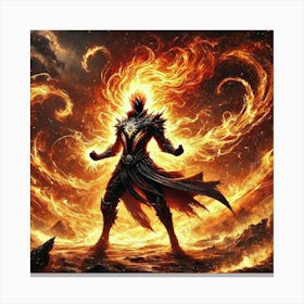 Ronan Ashheart Inferno Burst Canvas Print