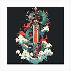 Sword Dragon 1 Canvas Print