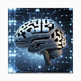 Digital Brain 2 Canvas Print