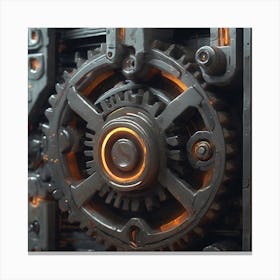 Gears And Gears 17 Canvas Print