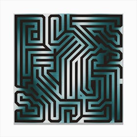 Geometric Maze Canvas Print