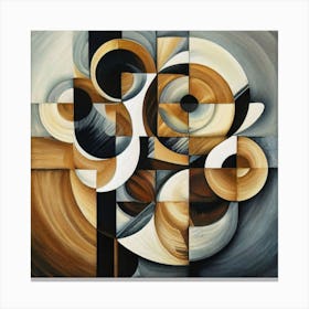 Abstract Painting Cubismo Abstract 18 Canvas Print