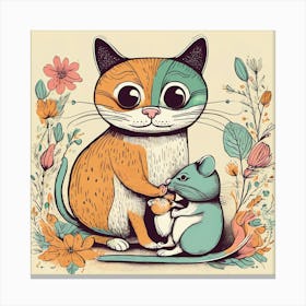 Cat And Mouse 1 Canvas Print
