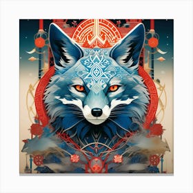 Blue fox 2 Canvas Print