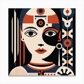 Shapes Norwegian Woman 01 Canvas Print