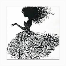Dancin With Me - Dance Plus Canvas Print