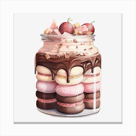 Jar Of Desserts 2 Canvas Print
