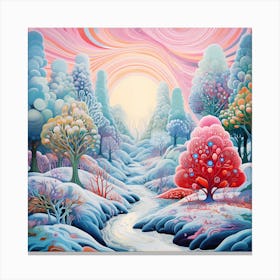 Pastel Luminescence Grove Canvas Print