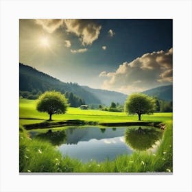 Peaceful Landscapes Photo (14) Canvas Print