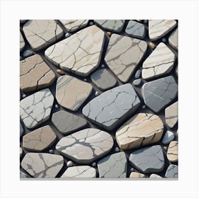 Stone Wall Texture Canvas Print