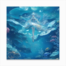 magical underwater world Canvas Print