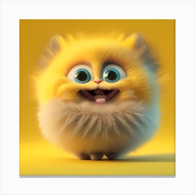 Yellow Cat Canvas Print