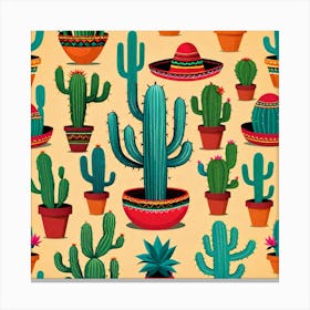 Mexican Cactus 53 Canvas Print