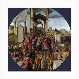 Sandro Botticelli Adoration Of The Savior Canvas Print