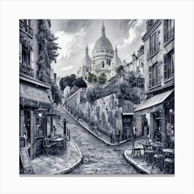 Paris Street Scene 5 Canvas Print