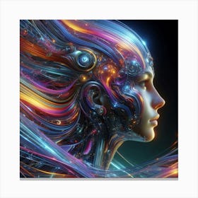 Futuristic Woman 6 Canvas Print