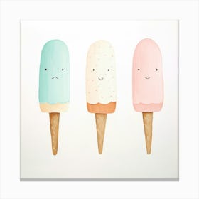 Ice Cream Pops Canvas Print