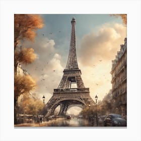 Paris Eiffel Tower Canvas Print