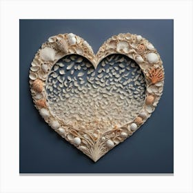 Heart Of Shells 4 Canvas Print