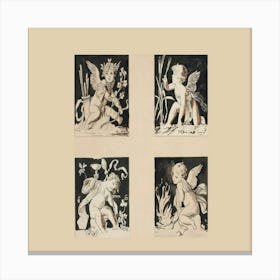 Four Cupids Canvas Print