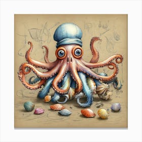 Octopus 69 Canvas Print