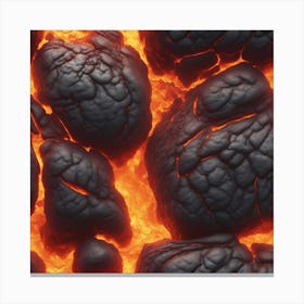 Lava texture 13 Canvas Print