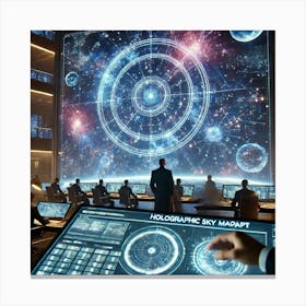 A Holographic Sky Maps Asterian Syndicate 1024 Canvas Print