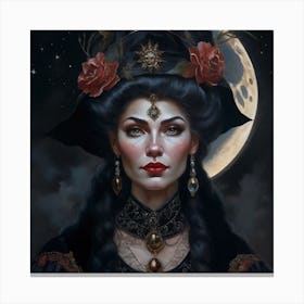 Moon Witch Canvas Print