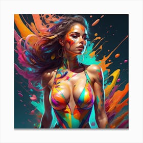 abstract girl 3 Canvas Print