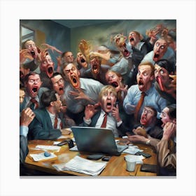 For The Office: Office Meeting Announced Canvas Print