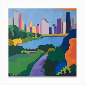 Abstract Park Collection Grant Park Chicago United States 2 Canvas Print