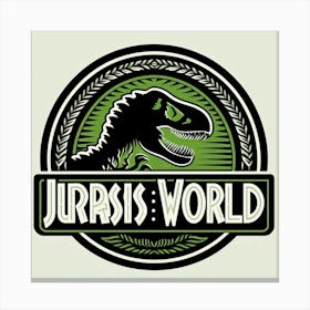 Jurassic World Logo Canvas Print