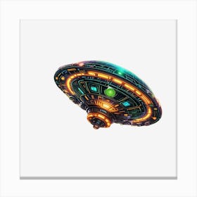 Alien Spaceship Canvas Print