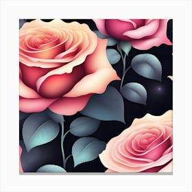 Rose Art Canvas Print