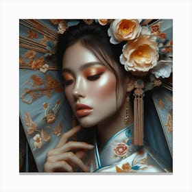 Chinese Beauty Canvas Print