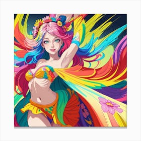 Rainbow Girl 1 Canvas Print