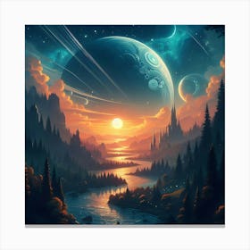 A Fantastical Land 1 Canvas Print