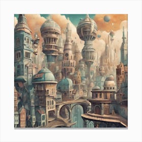 City In The Sky 11 Canvas Print