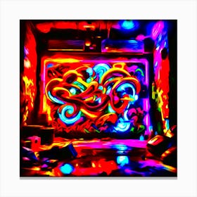 Psych Graffiti Canvas Print