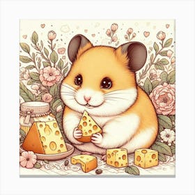 A cute hamster 2 Canvas Print