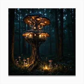 Fairy House In The Forest 11 Canvas Print