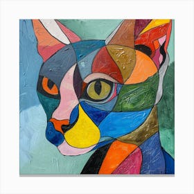Kisha2849 Picasso Style Hairless Cat No Negative Space Full Pag 5401a962 Ff49 4da9 8941 49763bdfbf40 Canvas Print