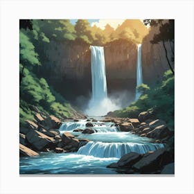 Eternal Falls Canvas Print