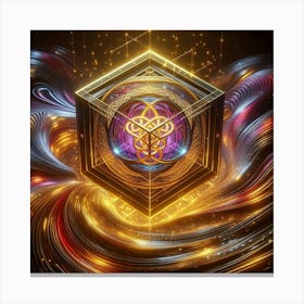 Cube Of Light 26 Canvas Print