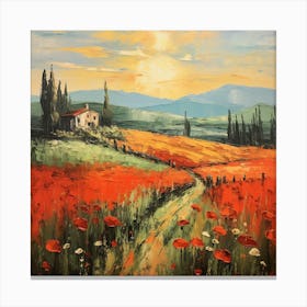 Palette Panorama: Italian Sunrise Canvas Print